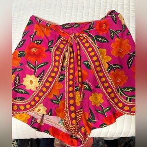 farm rio multi color skirt size large
